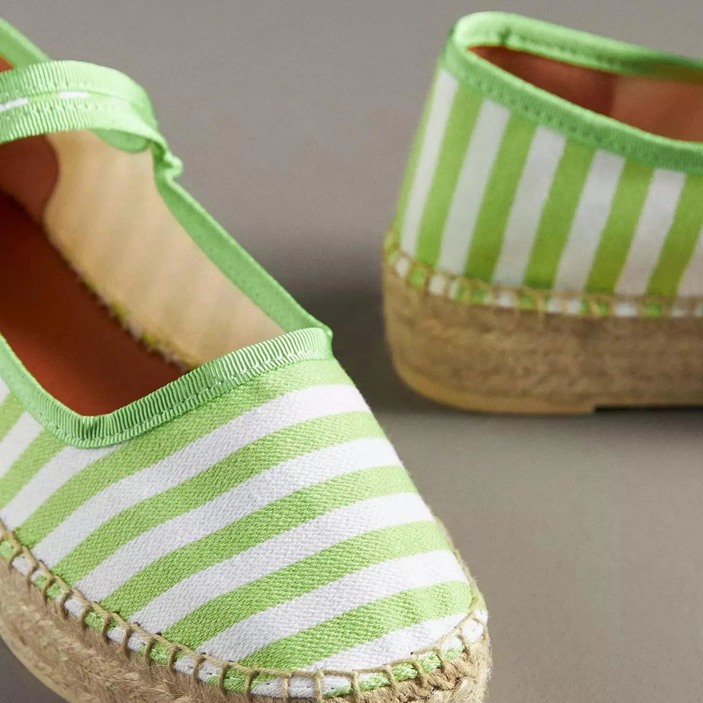 Women's Mary Jane Espadrilles Woven Espadrille Outsole Canvas Summer Flats