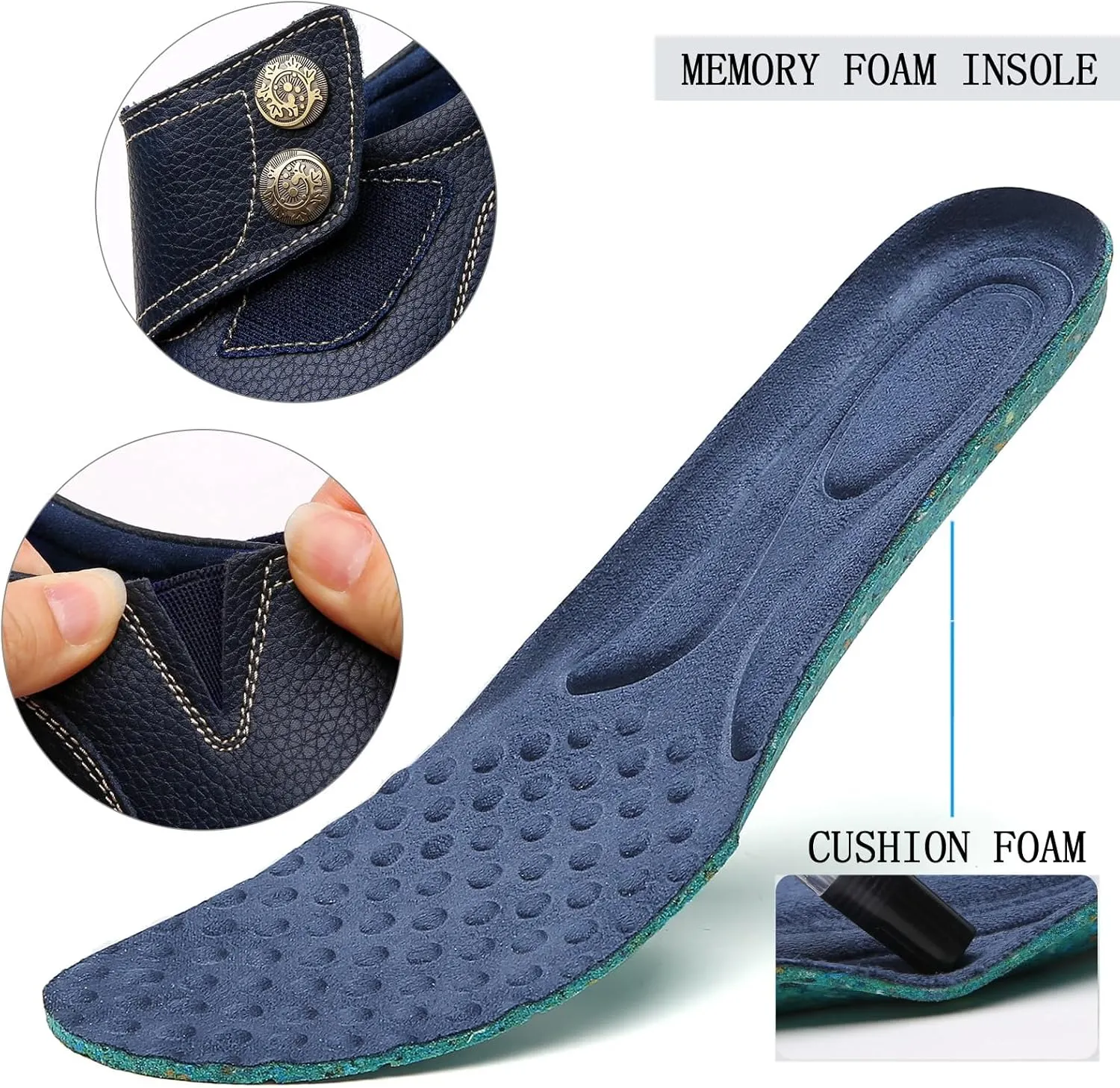 Women's Penny Loafers & Slip-ons Shoes Ladies Business Dressy Casual Flats Leather Driving Moccasins Comfortable Work Walking Shoes