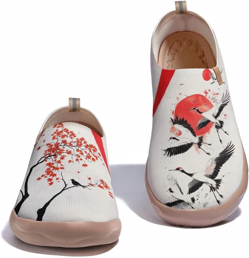 Women's Retro Loafers Slip-On Sneakers Casual Comfort Walking Shoes