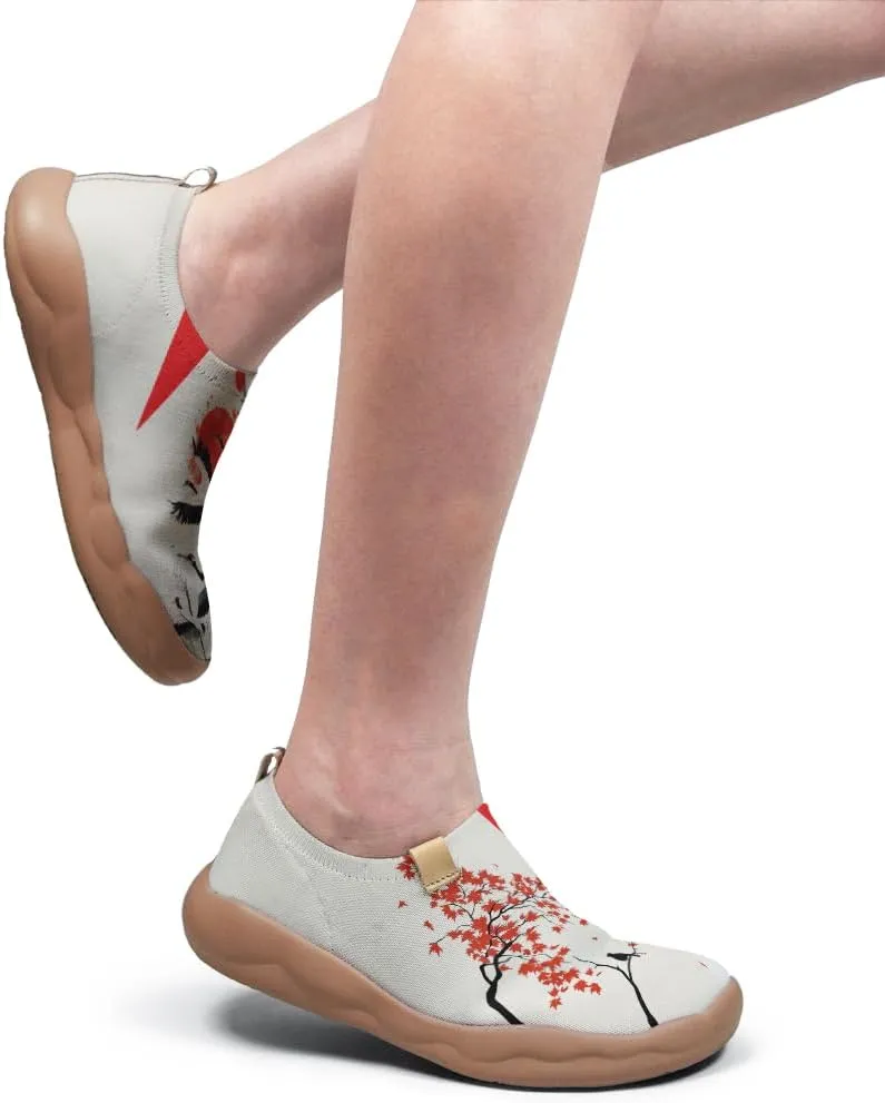 Women's Retro Loafers Slip-On Sneakers Casual Comfort Walking Shoes