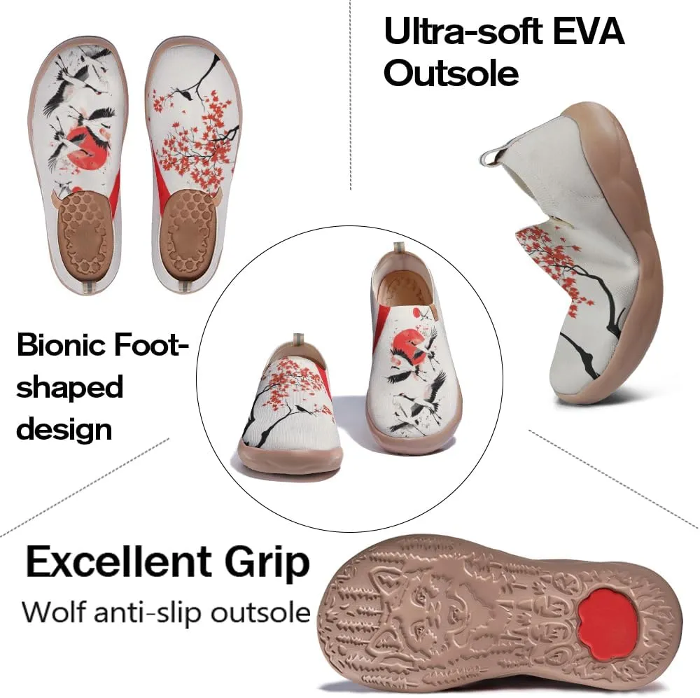 Women's Retro Loafers Slip-On Sneakers Casual Comfort Walking Shoes