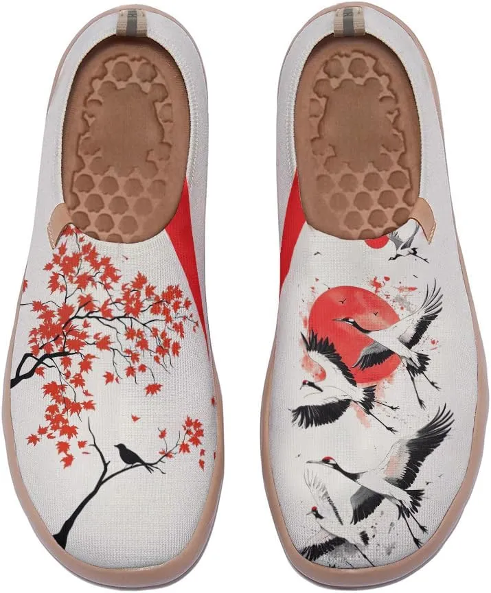 Women's Retro Loafers Slip-On Sneakers Casual Comfort Walking Shoes