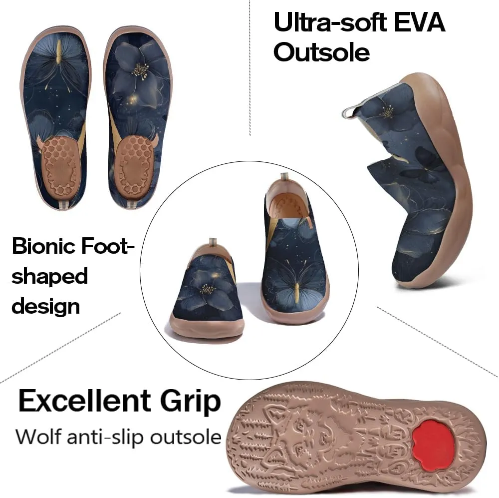 Women's Retro Loafers Slip-On Sneakers Casual Comfort Walking Shoes
