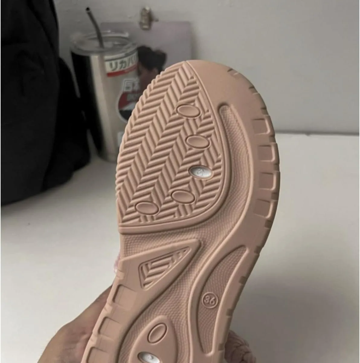 Women's Retro Y2K Puffy Bread Platform Sneakers - Chunky Fashion Statement Shoes with Unique Cross Lacing - Trendy Thick Sole Streetwear Kicks