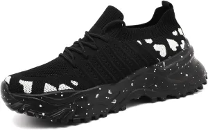 Women's Slip On Walking Shoes Lightweight Breathable Comfortable Tennis Sneakers for Workout Gym Cross Training Casual Platform Fashion Sneaker