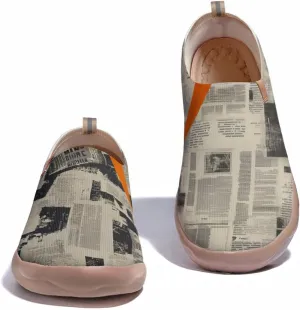 Women's Sneakers Lightweight Knitted Slip On Art Shoes Casual Travel Walking Loafers