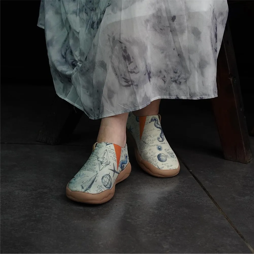 Women's Sneakers Lightweight Knitted Slip On Art Shoes Casual Travel Walking Loafers