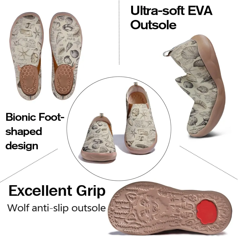 Women's Sneakers Lightweight Knitted Slip On Art Shoes Casual Travel Walking Loafers