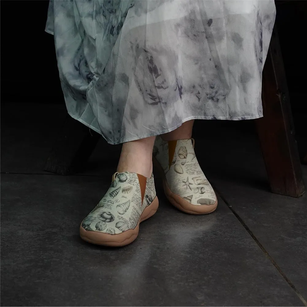 Women's Sneakers Lightweight Knitted Slip On Art Shoes Casual Travel Walking Loafers