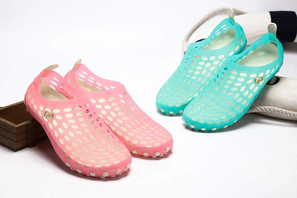 Women's Soft Beach Sandals Pull-On Aerobic Water Shoes