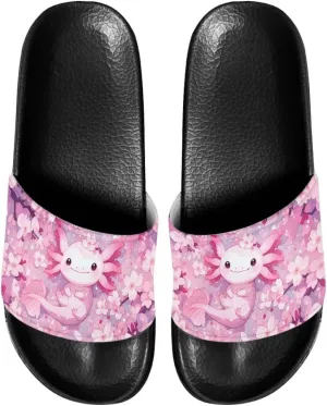 Women's Summer Slippers Casual Lightweight Flat Sandals Beach Comfortable Non Slip Shoes Summer Open Toe Sandals