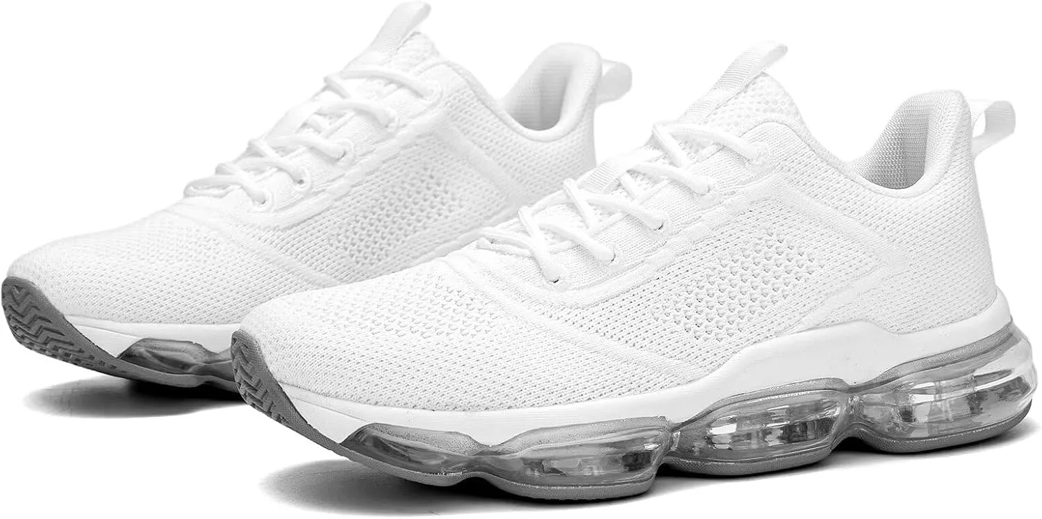 Womens Walking Running Shoes Air Cushion Basketball Sneakers Fashion Tennis Breathable Sport Gym Fitness Cross Trainers Shoes