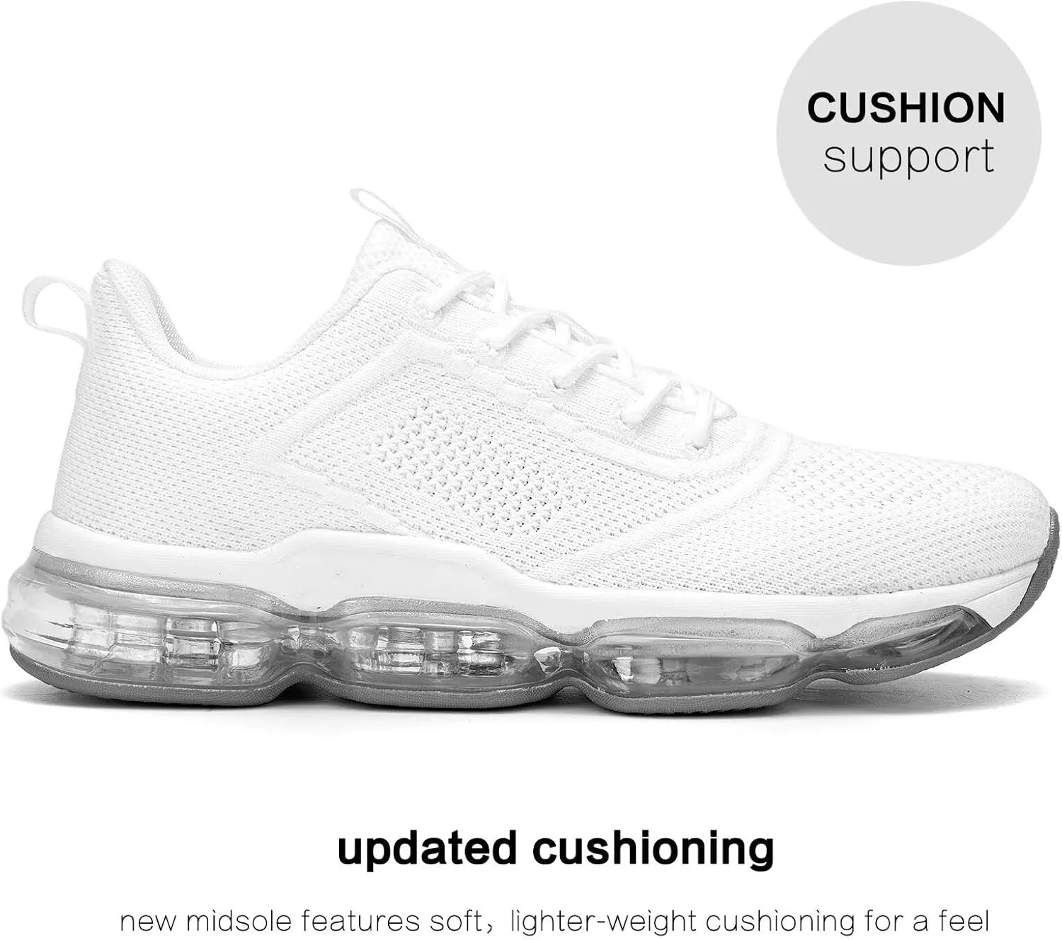 Womens Walking Running Shoes Air Cushion Basketball Sneakers Fashion Tennis Breathable Sport Gym Fitness Cross Trainers Shoes