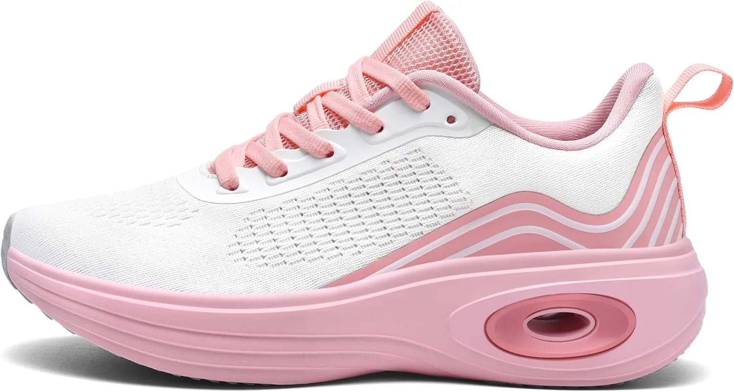 Women's Walking Shoes Comfortable Supportive Running Tennis Shoes Athletic Breathable Non Slip Lightweight Sneakers