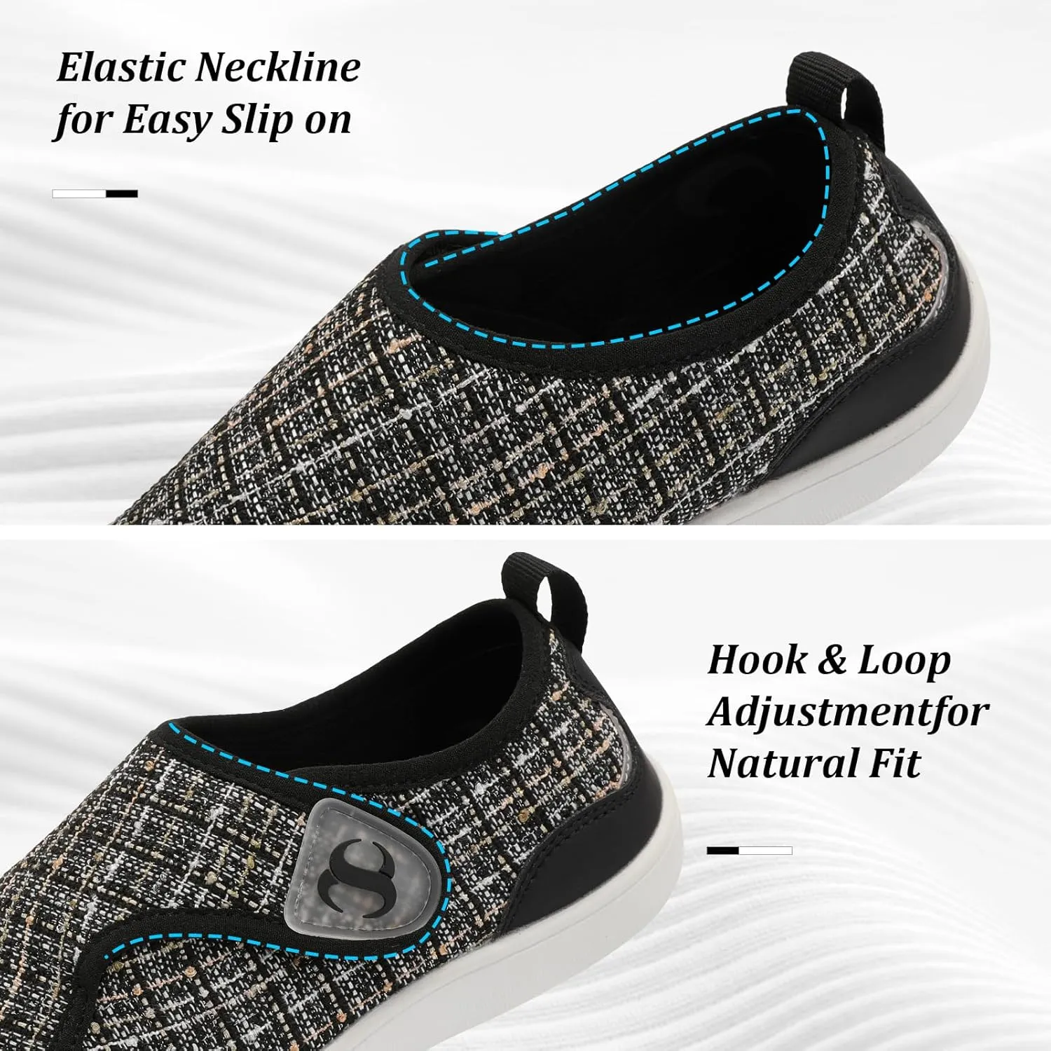 Womens Walking Shoes Comfortable Wide Diabetic Shoes Adjustable Zero Drop Edema Shoe Breathable Neuropathy Nursing Shoes Casual Wide Width Sneakers