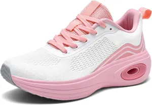 Wondamo Women's Walking Running Shoes Cushioning Lightweight Athletic Shoes Comfortable Supportive Non Slip Tennis Gym Workout Trainning Sneakers