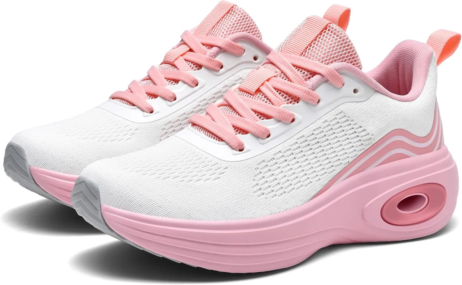 Wondamo Women's Walking Running Shoes Cushioning Lightweight Athletic Shoes Comfortable Supportive Non Slip Tennis Gym Workout Trainning Sneakers