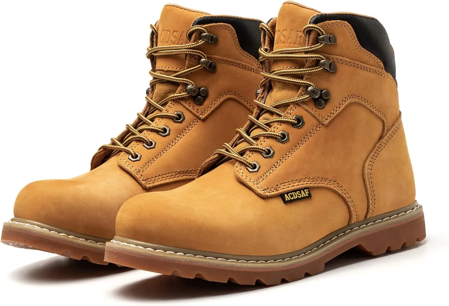 Work Boots for Men Waterproof Comfortable Anti-Fatigue Soft Toe Working Shoes Slip Resistant Construction Safety Work Boots