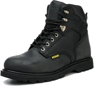 Work Boots for Men Waterproof Comfortable Anti-Fatigue Soft Toe Working Shoes Slip Resistant Construction Safety Work Boots