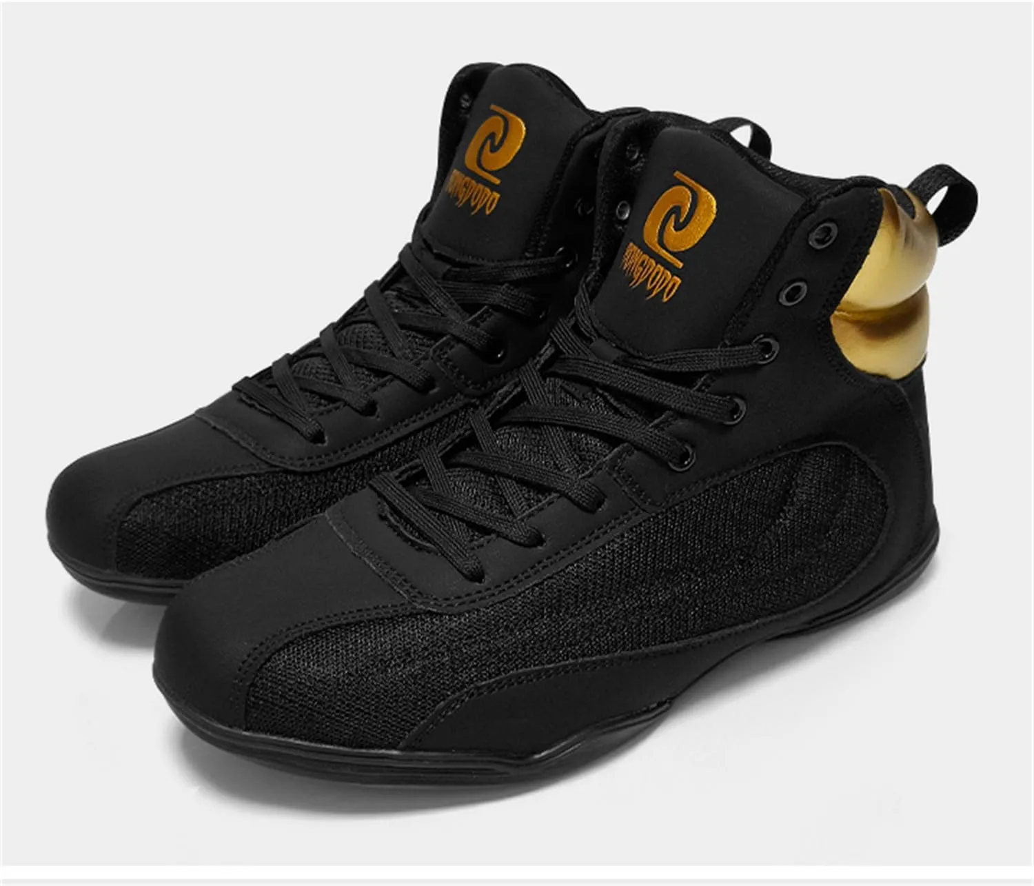 Wrestling Footwear, Pro Boxing Shoes for Men, Breathable MMA Footwear Anti-Slip Durable Sole