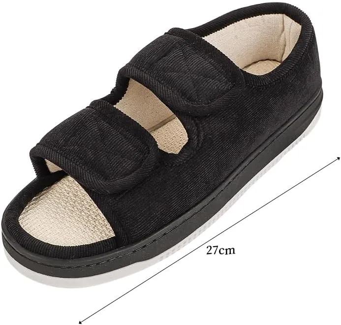 XGOPTS Diabetic Sandals for Women Men Extra Wide Width Summer Edema Swollen Slippers Adjustable Open Toe Surgical Shoes Anti-skid Breathable Orthopedic Footwear Memory Foam Soft Elderly Sandals