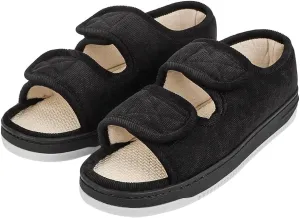 XGOPTS Diabetic Sandals for Women Men Extra Wide Width Summer Edema Swollen Slippers Adjustable Open Toe Surgical Shoes Anti-skid Breathable Orthopedic Footwear Memory Foam Soft Elderly Sandals