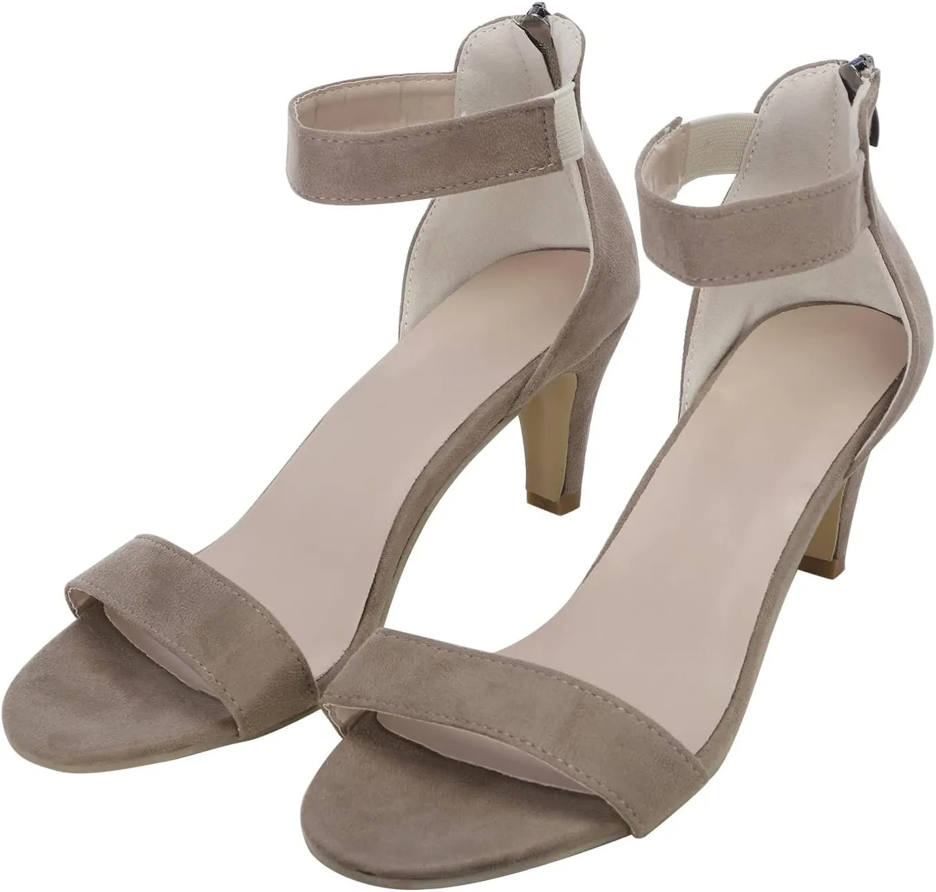 Yanzhenglip Sandals Women Fashion Heels, Women'S Sexy High Heel Sandals Open Toe Pointed Party Sandals, Summer Dressy Low Heel Sandals Hollowed Out Comfortable