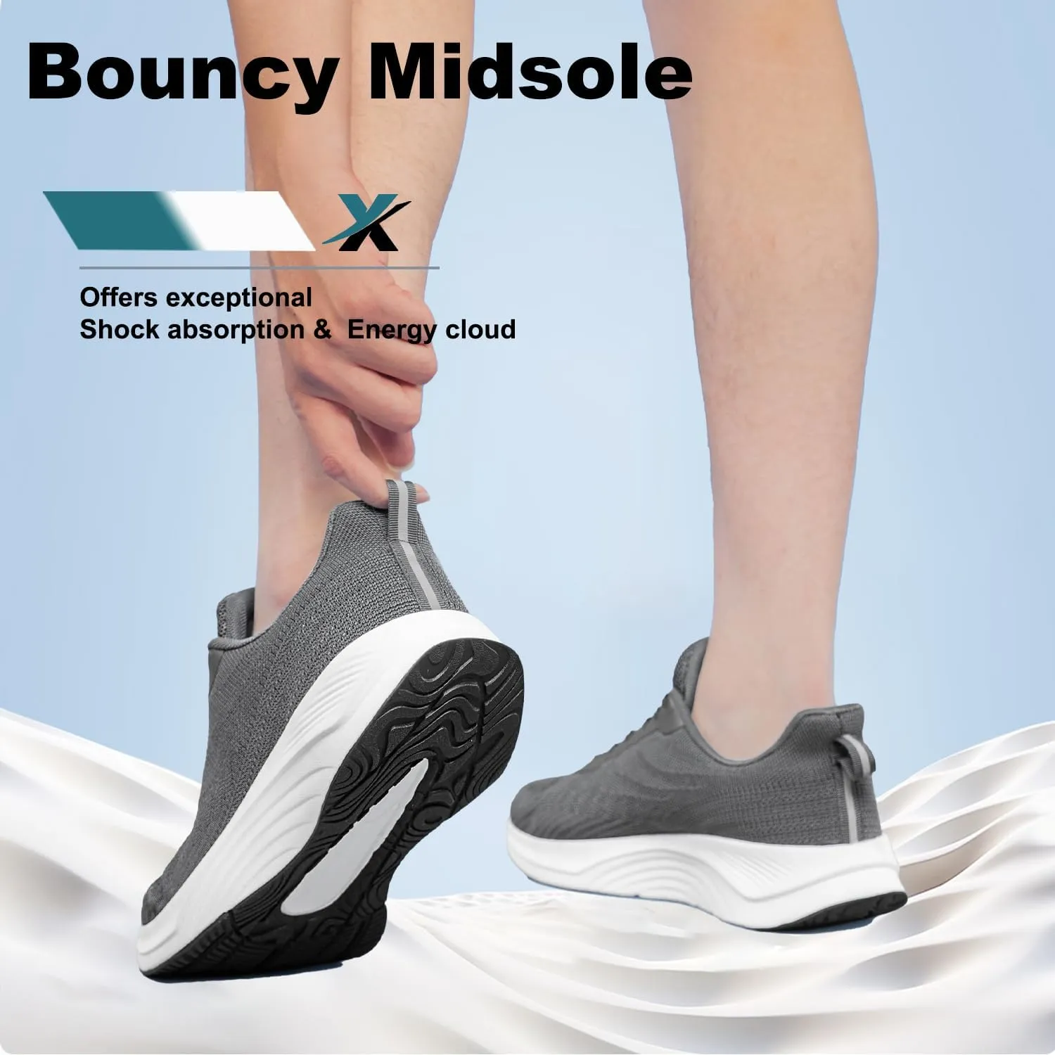 YHOON Walking Shoes Women Comfort Running Tennis Athletic Gym Workout Cross Training Slip on Sneakers