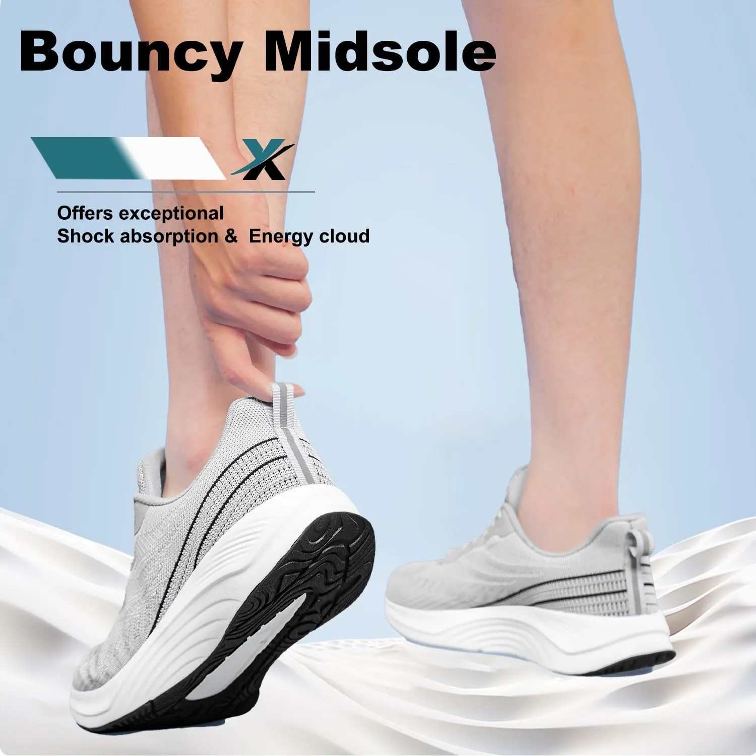 YHOON Walking Shoes Women Comfort Running Tennis Athletic Gym Workout Cross Training Slip on Sneakers