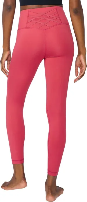 Yogalicious High Waist Squat Proof Criss Cross V-Back Ankle Length Leggings