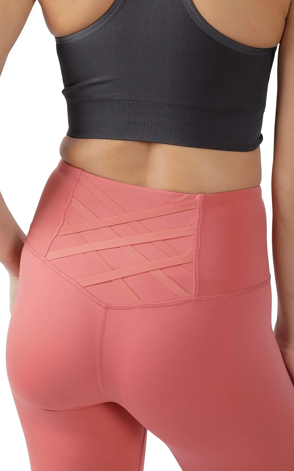 Yogalicious High Waist Squat Proof Criss Cross V-Back Ankle Length Leggings