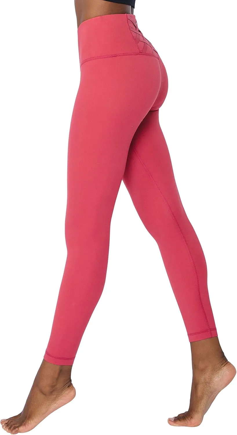 Yogalicious High Waist Squat Proof Criss Cross V-Back Ankle Length Leggings