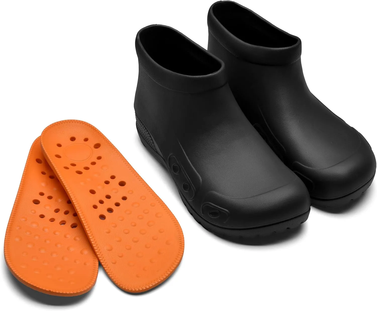 YUNGPRIME Unisex Adults Hiking/Climbing Enthusiasts Waterproof Slip-Resistant Work Shoes, Black, One Size, Round Toe, Outdoor, Comfort, Casual, All Seasons, Water Shoes