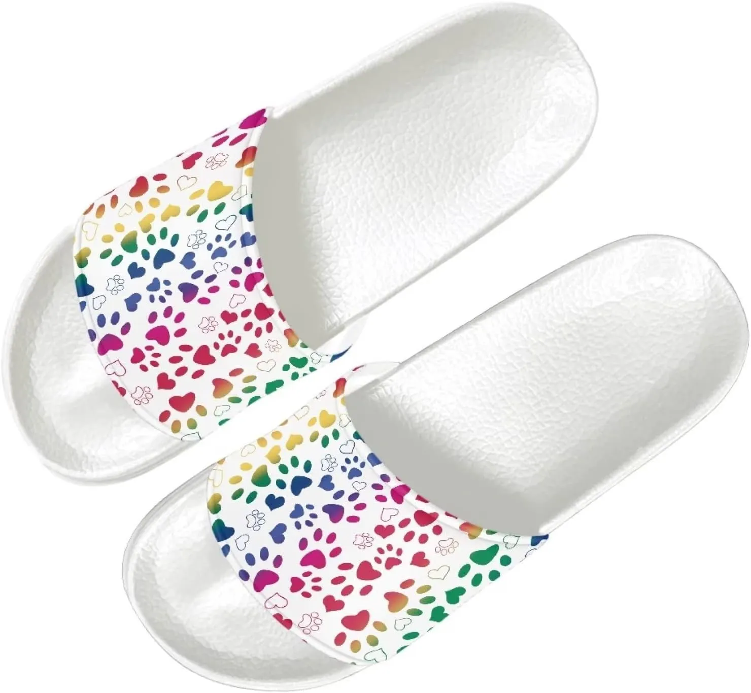 Yzaoxia Slide Sandals for Women Lightweight Soft House Slippers Men Casual Slip on Shower Slides Summer