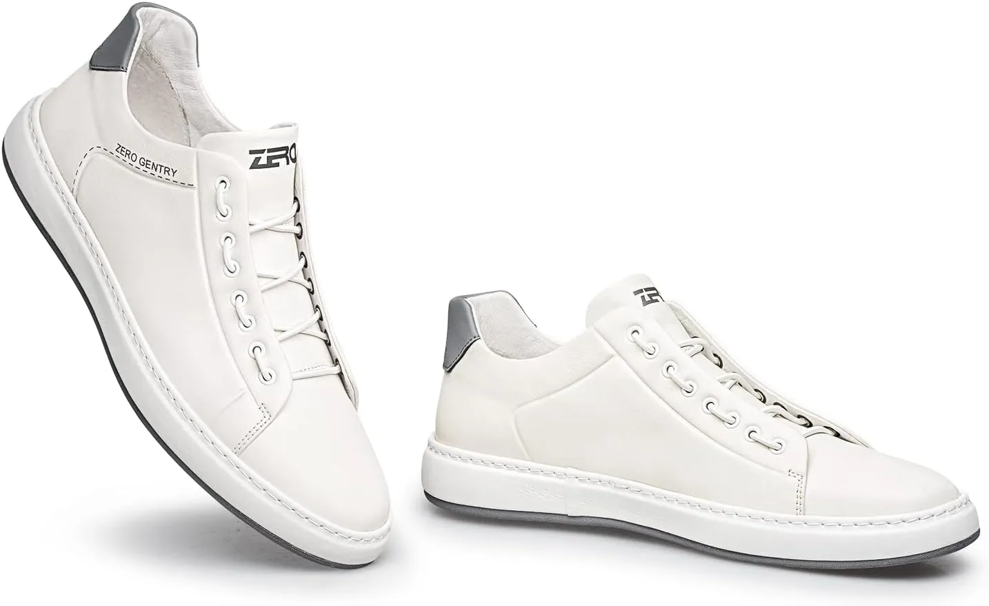 ZRO Men's Slip On Stylish Casual Fashion Leather Sneakers