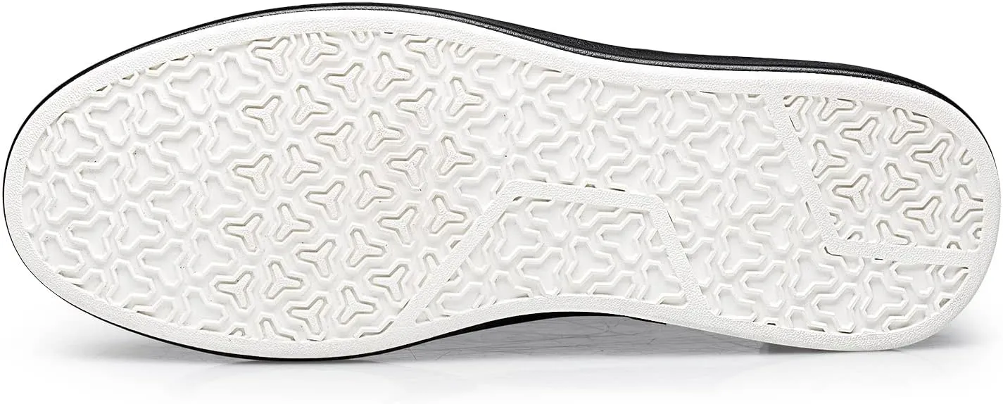 ZRO Men's Slip On Stylish Casual Fashion Leather Sneakers