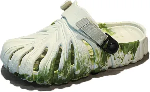Zureto Monstera Slippers Adults, Monstera Pillow Slippers Bathroom Sandals Soft Shower Cloud Slides