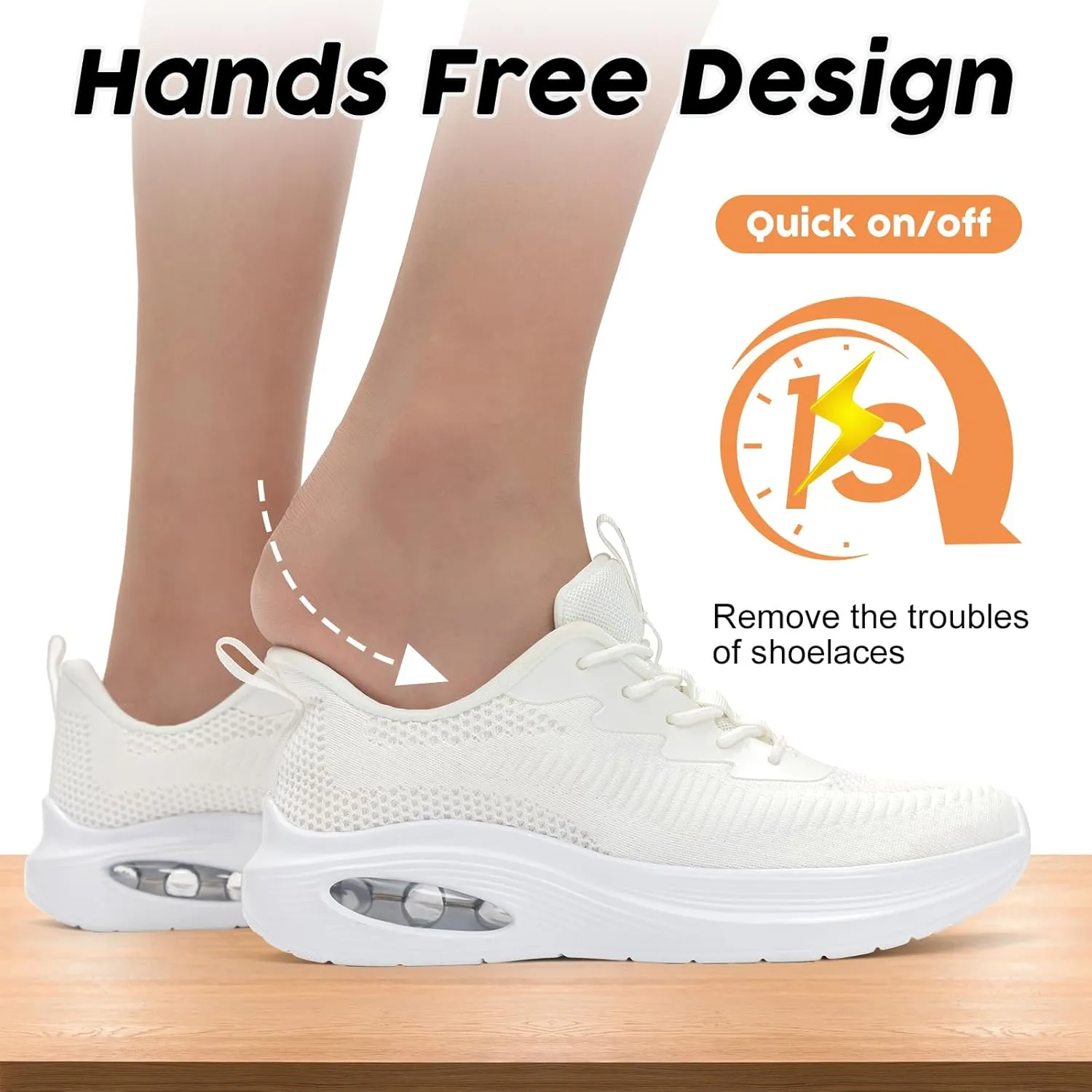 ZYEN Wide Toe Box Shoes Women Air Cushion Road Running Shoes Extra Wide Width Sneakers Arch Support Gym Athletic Tennis Sneakers Lightweight Breathable Walking Shoes